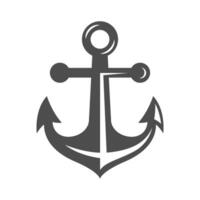 Anchor icon logo design vector