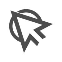 Arrow icon logo design vector