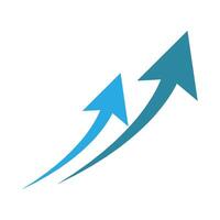 Arrow icon logo design vector