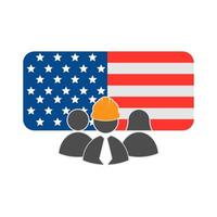 Labor day icon design vector