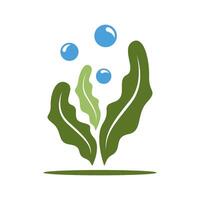 Seaweed icon logo design vector