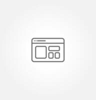 Layout UI Pixel Perfect Well-crafted Thin Line And Solid Icon vector