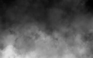 White smoke cloud with overlay effect on transparent black background. Realistic border with fog illustration of smoky mist or toxic vapor on floor. Meteorological phenomenon or condensation. vector