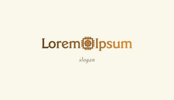 Logo design typography gear symbol technology vector