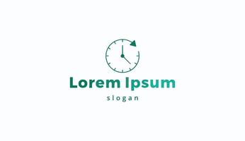Logo design simple typography clockwise design technology vector