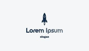 Logo design typography symbol icon rocket vector