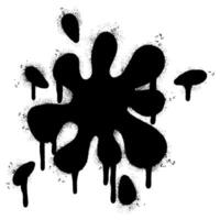 Spray Painted Graffiti Water splash icon Sprayed isolated with a white background. vector
