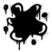 Spray Painted Graffiti Water splash icon Sprayed isolated with a white background. vector