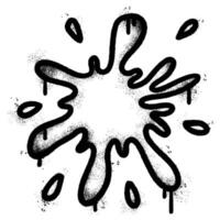 Spray Painted Graffiti Water splash icon Sprayed isolated with a white background. vector