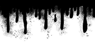 graffiti Spray painted lines Black ink splatters isolated on white background. vector