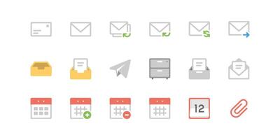 Office and Communication Icons vector