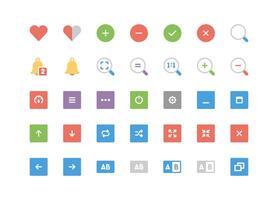 User Interface Flat Icons Collection vector