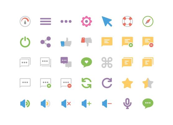 Media and Communication Icon Set