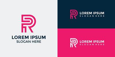 R Logo Design Template Graphic Branding vector