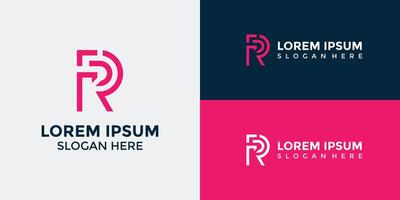 R Logo Design Template Graphic Branding vector