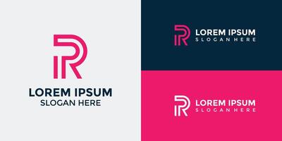 R Logo Design Template Graphic Branding vector