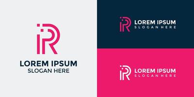 R Logo Design Template Graphic Branding vector