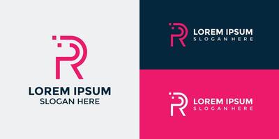 R Logo Design Template Graphic Branding vector