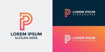 P Logo Design Template Graphic Branding vector