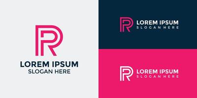 R Logo Design Template Graphic Branding vector