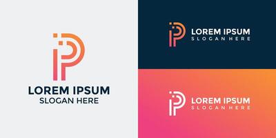 P Logo Design Template Graphic Branding vector