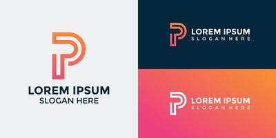 P Logo Design Template Graphic Branding vector