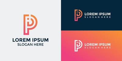 P Logo Design Template Graphic Branding vector