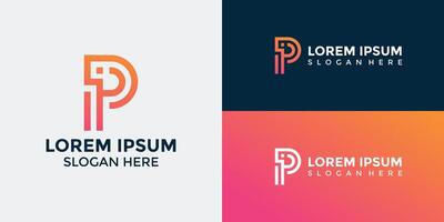 P Logo Design Template Graphic Branding vector