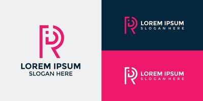 R Logo Design Template Graphic Branding vector