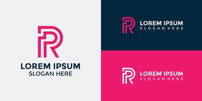 R Logo Design Template Graphic Branding vector