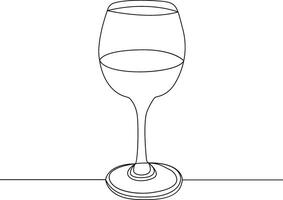 Continuous one line drawing isolated on white background vector