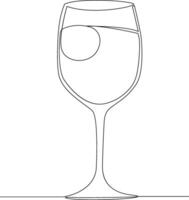 Continuous one line drawing isolated on white background vector