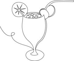Continuous one line drawing isolated on white background vector