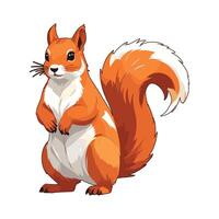 Squirrel with a Bushy Tail Illustration vector