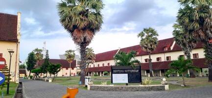 Fort Rotterdam or Benteng Ujung Pandang is a fort inherited from the Gowa-Tallo Kingdom built in 1545. Fort Rotterdam is located in the center of Makassar city. South Sulawesi, Indonesia July 15 2024 photo