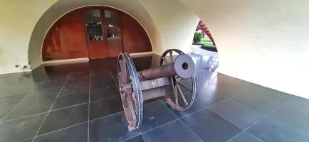 Fort Rotterdam or Benteng Ujung Pandang is a fort inherited from the Gowa-Tallo Kingdom built in 1545. Fort Rotterdam is located in the center of Makassar city. South Sulawesi, Indonesia July 15 2024 photo