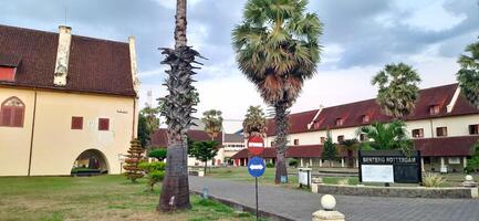 Fort Rotterdam or Benteng Ujung Pandang is a fort inherited from the Gowa-Tallo Kingdom built in 1545. Fort Rotterdam is located in the center of Makassar city. South Sulawesi, Indonesia July 15 2024 photo