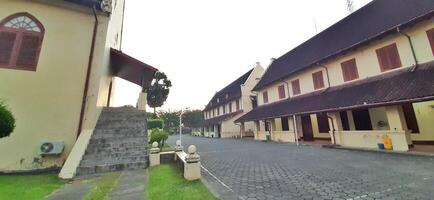 Fort Rotterdam or Benteng Ujung Pandang is a fort inherited from the Gowa-Tallo Kingdom built in 1545. Fort Rotterdam is located in the center of Makassar city. South Sulawesi, Indonesia July 15 2024 photo