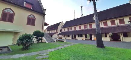 Fort Rotterdam or Benteng Ujung Pandang is a fort inherited from the Gowa-Tallo Kingdom built in 1545. Fort Rotterdam is located in the center of Makassar city. South Sulawesi, Indonesia July 15 2024 photo