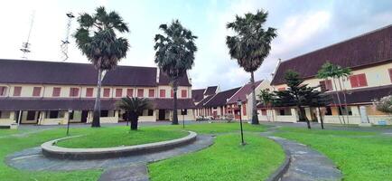 Fort Rotterdam or Benteng Ujung Pandang is a fort inherited from the Gowa-Tallo Kingdom built in 1545. Fort Rotterdam is located in the center of Makassar city. South Sulawesi, Indonesia July 15 2024 photo