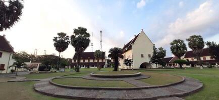 Fort Rotterdam or Benteng Ujung Pandang is a fort inherited from the Gowa-Tallo Kingdom built in 1545. Fort Rotterdam is located in the center of Makassar city. South Sulawesi, Indonesia July 15 2024 photo
