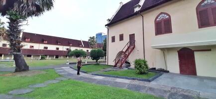 Fort Rotterdam or Benteng Ujung Pandang is a fort inherited from the Gowa-Tallo Kingdom built in 1545. Fort Rotterdam is located in the center of Makassar city. South Sulawesi, Indonesia July 15 2024 photo