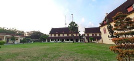 Fort Rotterdam or Benteng Ujung Pandang is a fort inherited from the Gowa-Tallo Kingdom built in 1545. Fort Rotterdam is located in the center of Makassar city. South Sulawesi, Indonesia July 15 2024 photo
