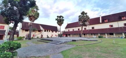 Fort Rotterdam or Benteng Ujung Pandang is a fort inherited from the Gowa-Tallo Kingdom built in 1545. Fort Rotterdam is located in the center of Makassar city. South Sulawesi, Indonesia July 15 2024 photo