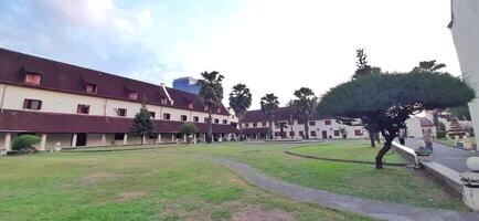 Fort Rotterdam or Benteng Ujung Pandang is a fort inherited from the Gowa-Tallo Kingdom built in 1545. Fort Rotterdam is located in the center of Makassar city. South Sulawesi, Indonesia July 15 2024 photo