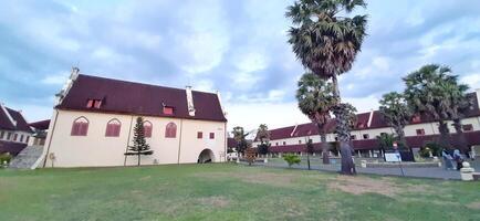 Fort Rotterdam or Benteng Ujung Pandang is a fort inherited from the Gowa-Tallo Kingdom built in 1545. Fort Rotterdam is located in the center of Makassar city. South Sulawesi, Indonesia July 15 2024 photo