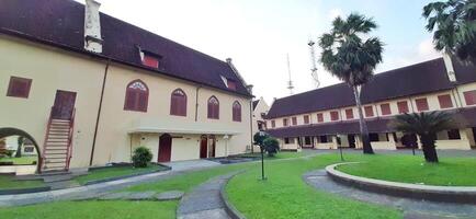 Fort Rotterdam or Benteng Ujung Pandang is a fort inherited from the Gowa-Tallo Kingdom built in 1545. Fort Rotterdam is located in the center of Makassar city. South Sulawesi, Indonesia July 15 2024 photo