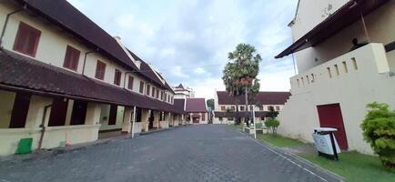 Fort Rotterdam or Benteng Ujung Pandang is a fort inherited from the Gowa-Tallo Kingdom built in 1545. Fort Rotterdam is located in the center of Makassar city. South Sulawesi, Indonesia July 15 2024 photo