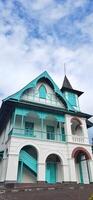 View of around Villa Yuliana Museum is a Dutch heritage building which has been converted into a museum for storing historical objects. Watansoppeng, Soppeng, South Sulawesi, Indonesia - June 29 2024 photo