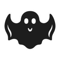 A Halloween ghost silhouette vector